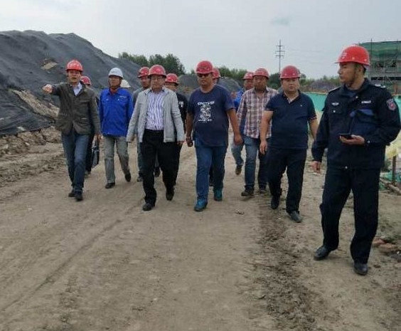 集团公司董事长舒强带队检查督导哈东泵站建设项目