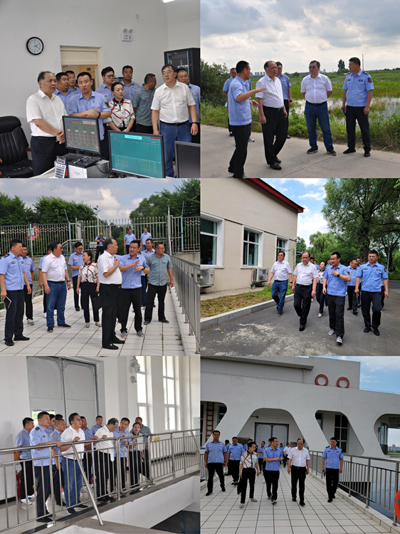 集团公司对朱顺屯取水厂开展防汛及高温供水安全检查工作