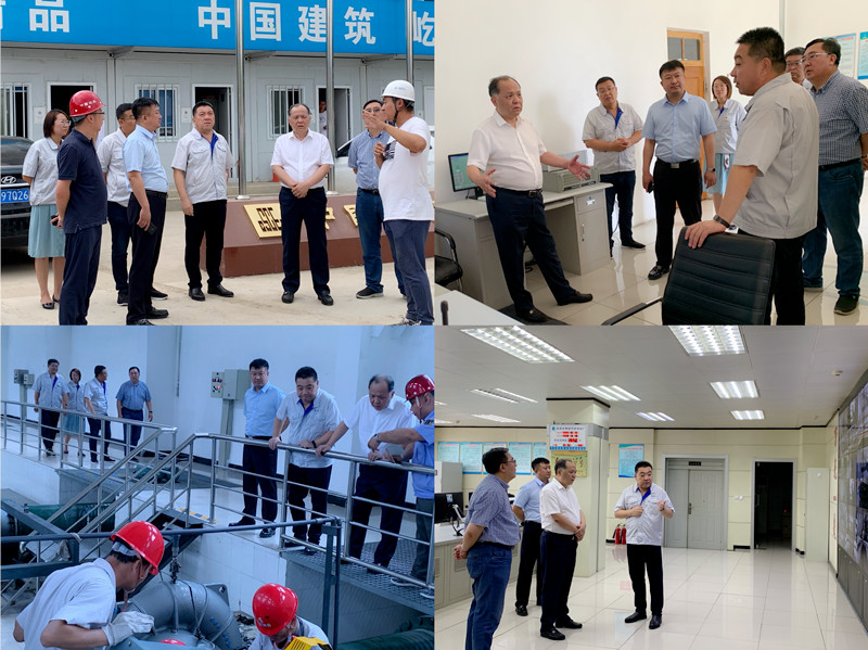 集团公司领导实地踏查平房净水厂高温供水生产情况