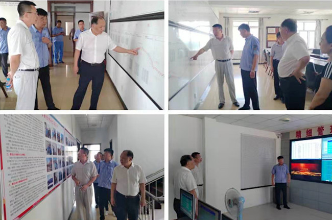 集团公司董事长孙明一行检查磨盘山长输管线防汛工作及疫情防控工作情况