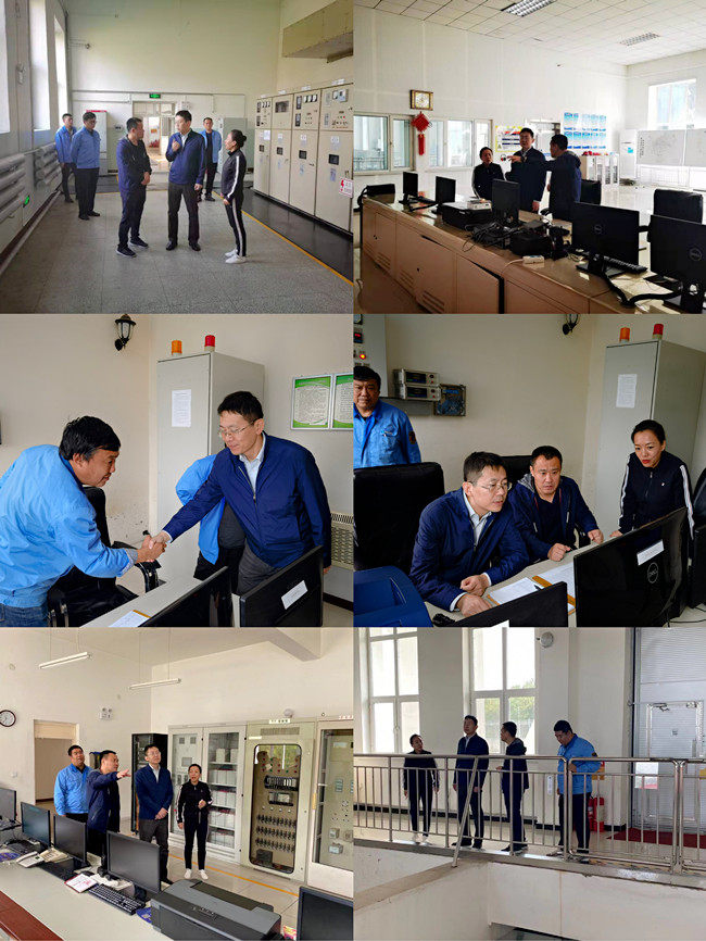 集团公司副总经理孙杨平一行检查指导朱顺屯取水厂安全供水生产工作