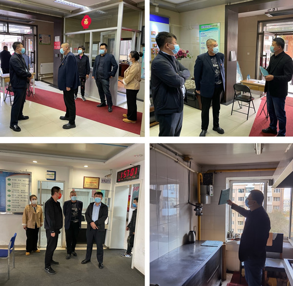 集团公司副总经理颜景琪、安保部长张利军一行督查香坊供水分公司安全防疫工作